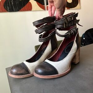 Freebird Bonnie - Stylish Black and White Women's Heels